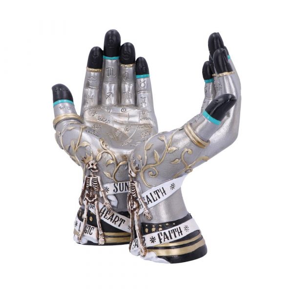 Hands of the Future Crystal Ball Holder 20cm Palmistry - Image 2