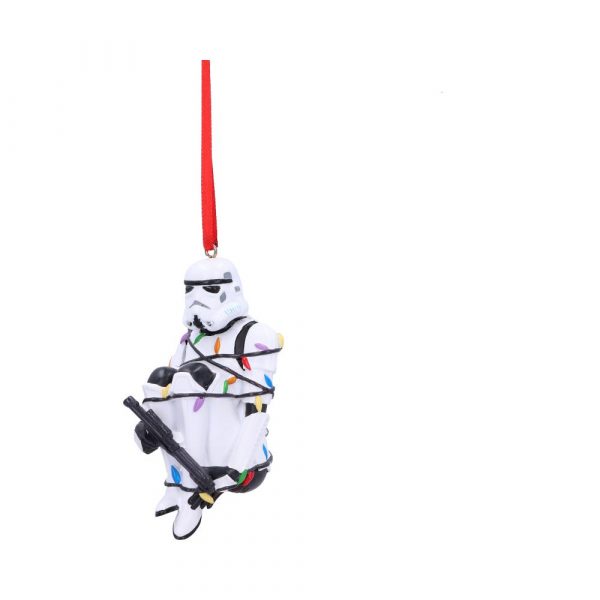 Stormtrooper In Fairy Lights Hanging Ornament 9cm - Image 2