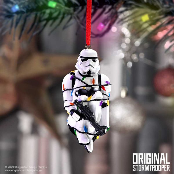 Stormtrooper In Fairy Lights Hanging Ornament 9cm - Image 5