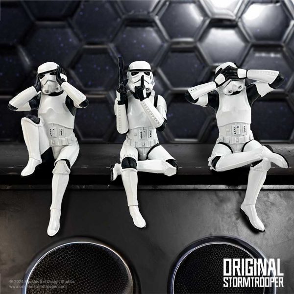 Three Wise Sitting Stormtroopers 11cm See No, Hear No, Speak No - Image 2