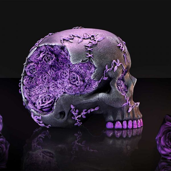 Rose Geode Skull - Image 5