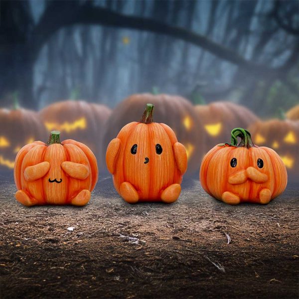 Three Wise Pumpkins See No, Hear No, Speak No - Image 5
