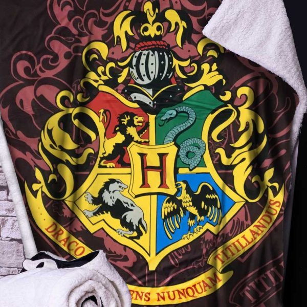 Harry Potter Hogwarts Crest Throw 100*150cm - Image 3