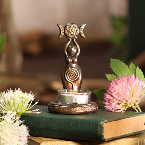 Triple Goddess Tea Light 12cm - Image 5