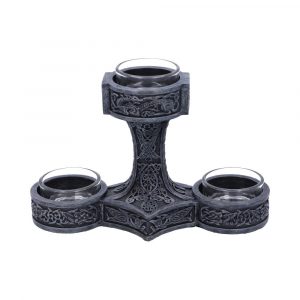 Thor's Hammer Tea Light Holder 18.5cm Vikings