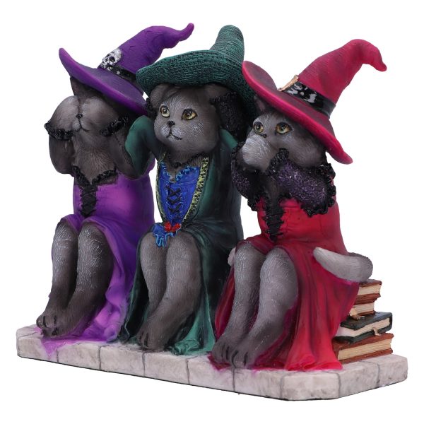 Three Wise Witchy Kittys 15.3cm See No, Hear No, Speak No - Image 2