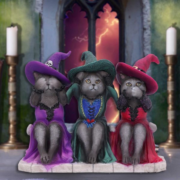 Three Wise Witchy Kittys 15.3cm See No, Hear No, Speak No - Image 5
