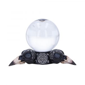 Future of the Raven Crystal Ball and Holder 15cm