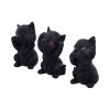 Three Wise Kitties 8.8cm See No, Hear No, Speak No - Image 2