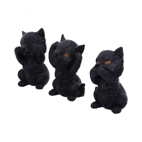 Three Wise Kitties 8.8cm See No, Hear No, Speak No - Image 2