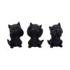 Three Wise Kitties 8.8cm See No, Hear No, Speak No