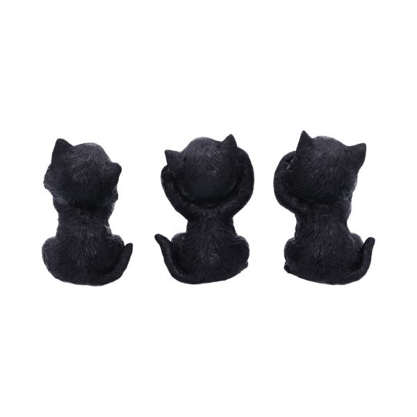 Three Wise Kitties 8.8cm See No, Hear No, Speak No - Image 3
