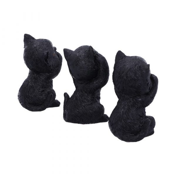 Three Wise Kitties 8.8cm See No, Hear No, Speak No - Image 4