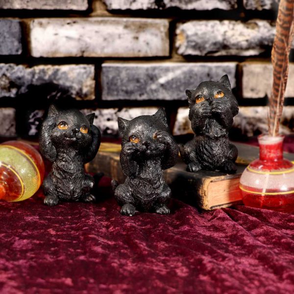 Three Wise Kitties 8.8cm See No, Hear No, Speak No - Image 5
