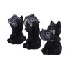 Three Wise Spell Cats 8.5cm See No, Hear No, Speak No - Image 3