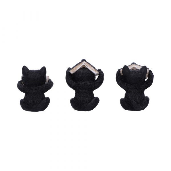 Three Wise Spell Cats 8.5cm See No, Hear No, Speak No - Image 4