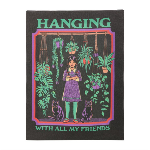 19x25cm Hanging With All My Friends Canvas Plaque by Steven Rhodes
