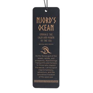Njord's Ocean Wooden Bookmark