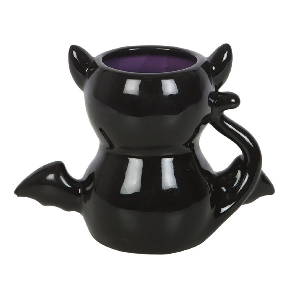 Cute and Creepy Bat Cat Mug - Image 3
