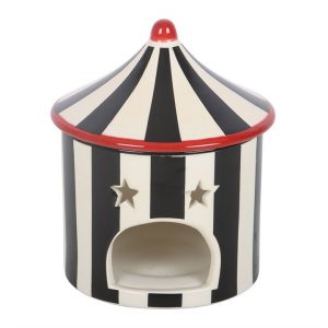 Black Striped Circus Tent Oil Burner