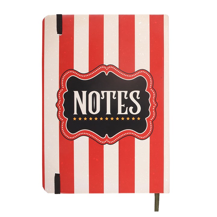 Red Circus Stripe A5 Notebook - Image 2