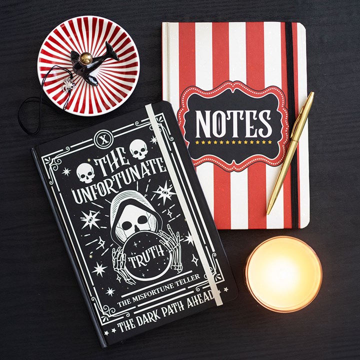 Red Circus Stripe A5 Notebook - Image 6