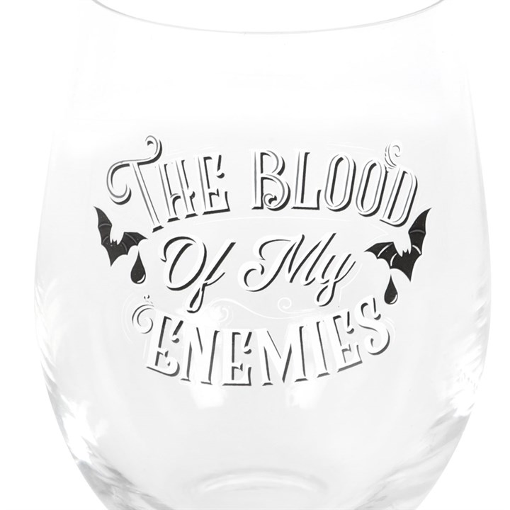 Blood Of My Enemies Stemless Wine Glass - Image 3