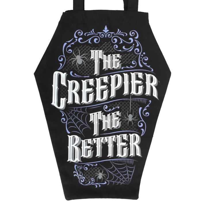 The Creepier the Better Coffin Shaped Tote Bag - Image 2