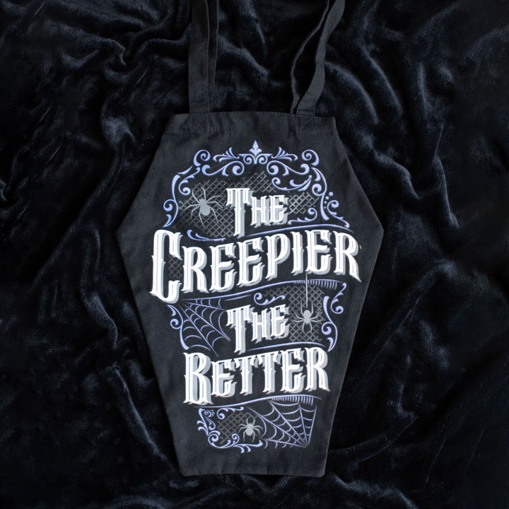 The Creepier the Better Coffin Shaped Tote Bag - Image 4