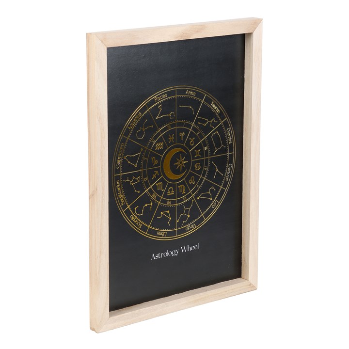 Black Astrology Wheel Framed Wall Art Print - Image 2
