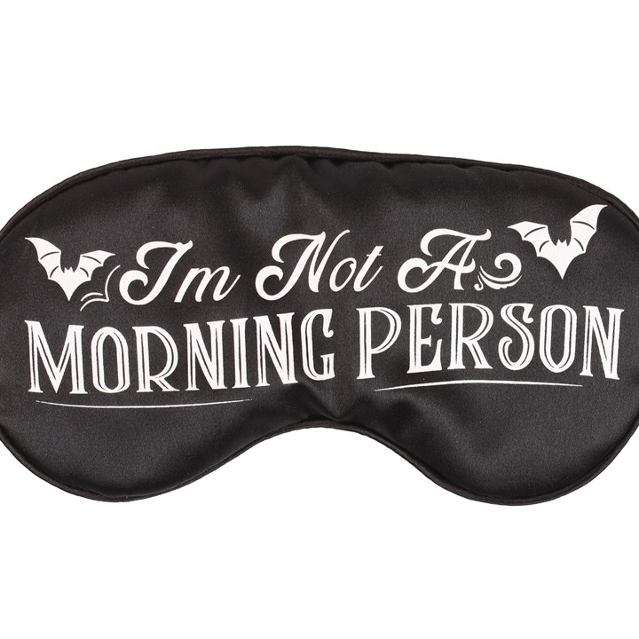 I'm Not a Morning Person Satin Sleep Mask - Image 2