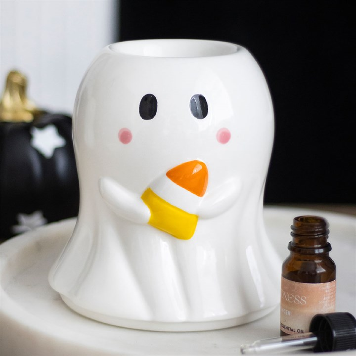 Candy Corn Ghost Oil Burner and Wax Warmer - Image 4