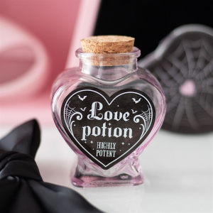 Love Potion Decorative Glass Heart Potion Bottle