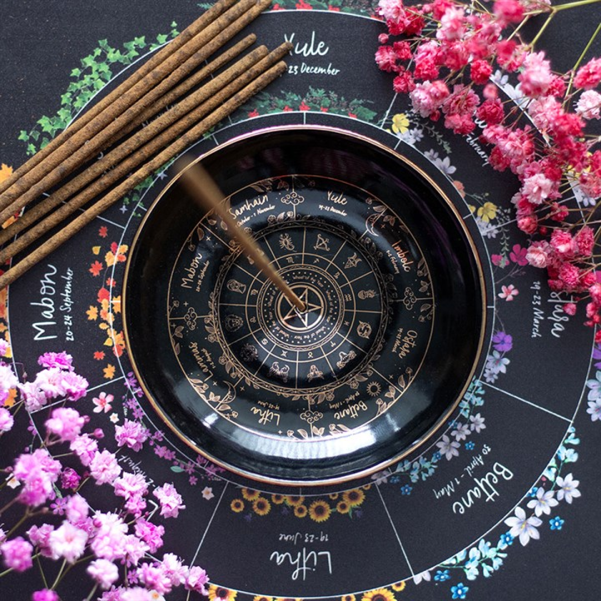 Wheel of the Year Incense Holder - Image 4